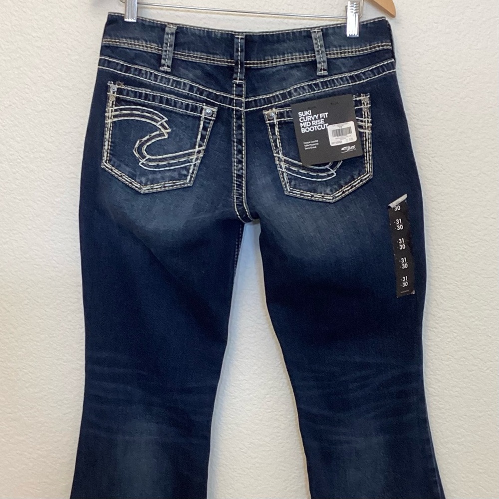Silver Jeans W31/L30 NWT Suki Curvy Mid Rise Bootcut Women’s Jeans L9516SJB376 - Picture 8 of 16